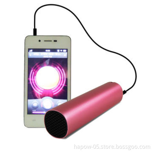 Multifunction metal mobile phone stand comes with power bank and mini speaker